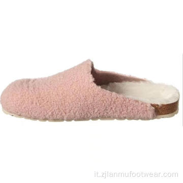 Pantofole di zoccoli di lana leggera
